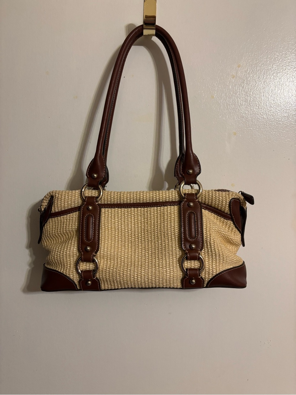 Etienne Aigner Woven Summer Vintage Shoulder Bag Boho Lightweight